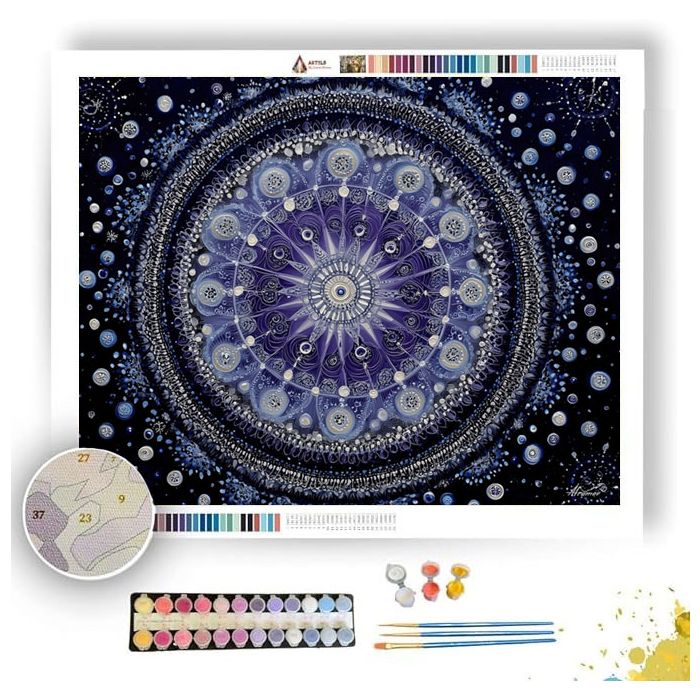 COSMIC STARWHEEL - Paint by Numbers Full Kit