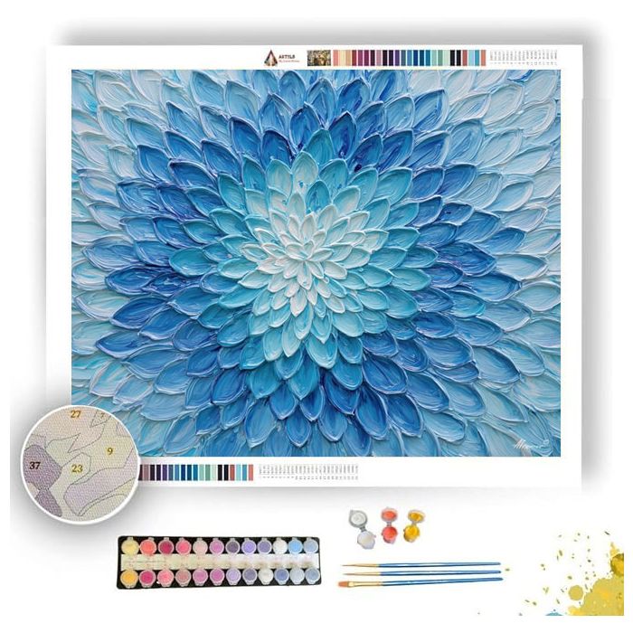 RAIN PETAL MANDALA - Paint by Numbers Full Kit