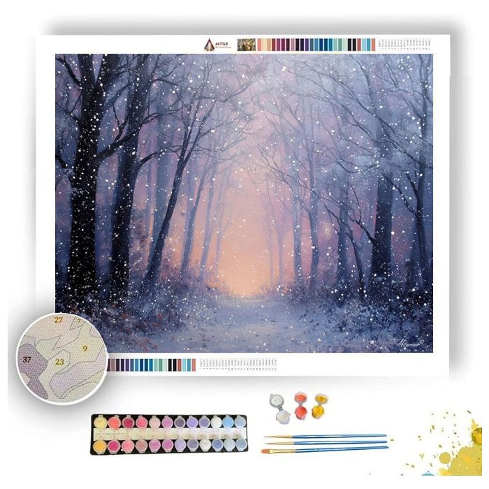 WINTRY FOREST - Paint by Numbers Full Kit