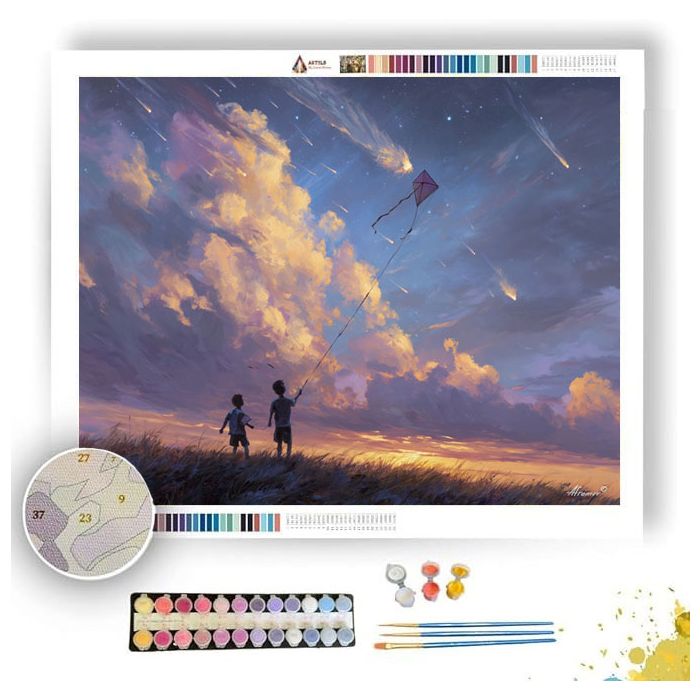 COSMIC KITES - Paint by Numbers Full Kit