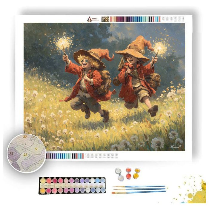 HAPPY WIZARD DUO - Paint by Numbers Full Kit