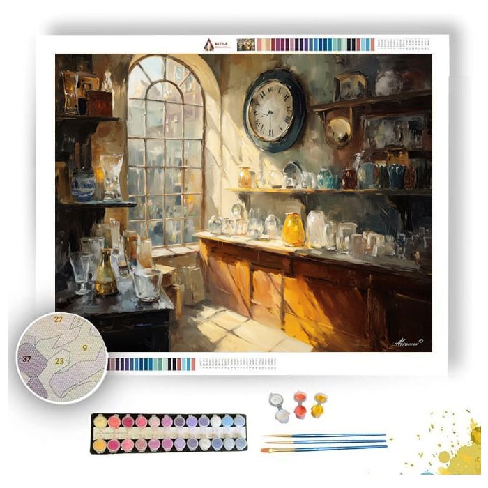 SUNLIT ANTIQUES - Paint by Numbers Full Kit