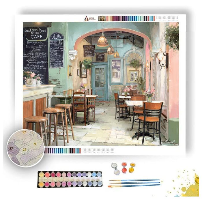 OLD TOWN CAFE - Paint by Numbers Full Kit