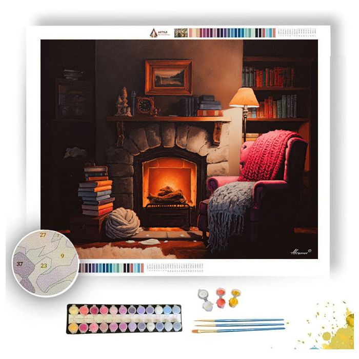 COZY CHIMNEY - Paint by Numbers Full Kit