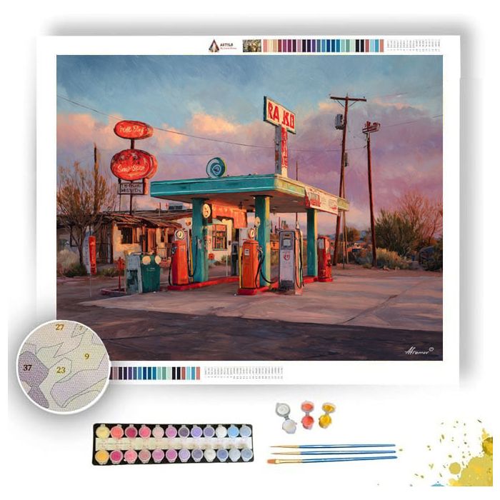 OLD ROADSIDE - Paint by Numbers Full Kit