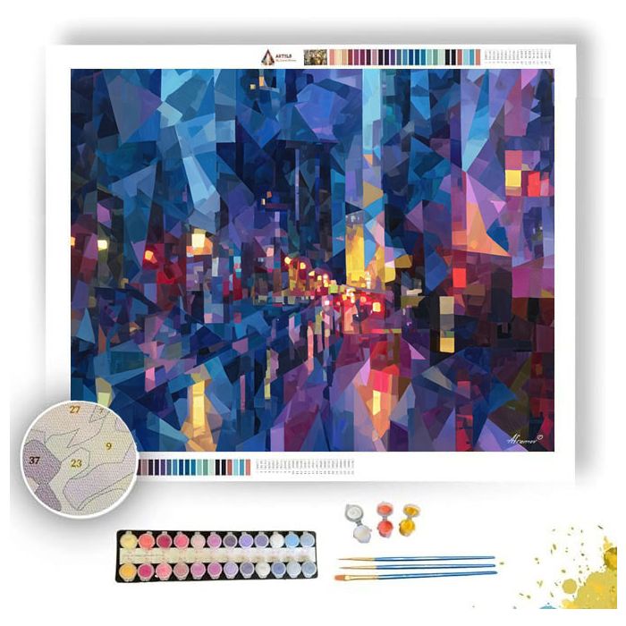 CITY FRAGMENTS - Paint by Numbers Full Kit