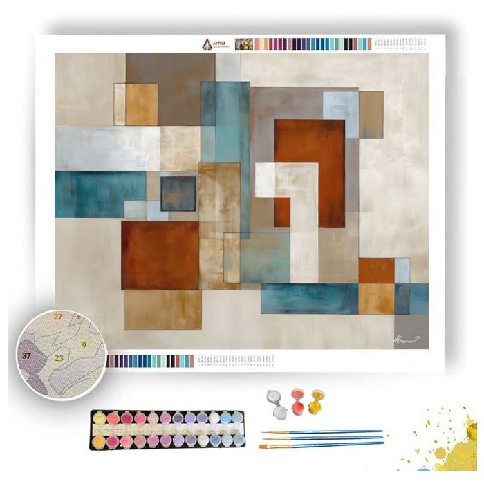 QUIET GEOMETRY - Paint by Numbers Full Kit