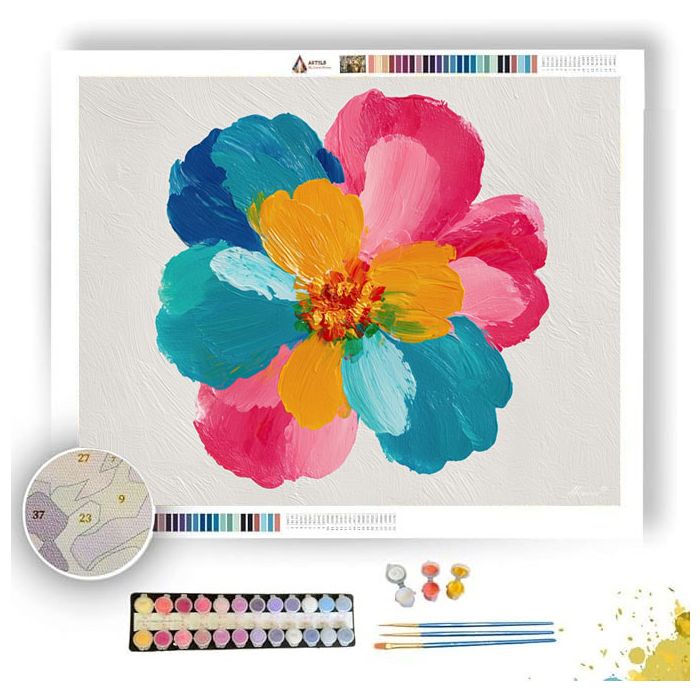 BRIGHT BLOOM - Paint by Numbers Full Kit