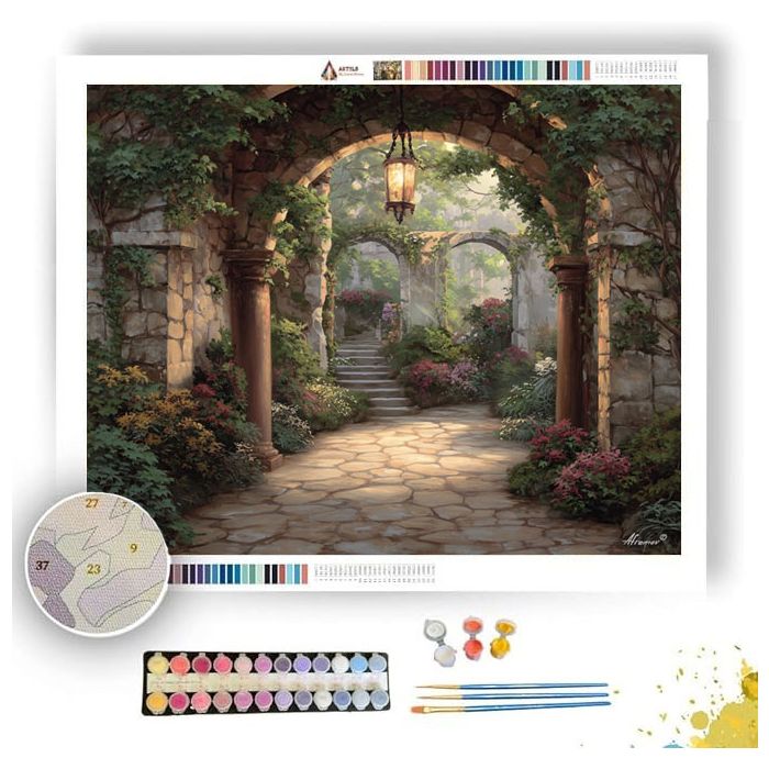 VICTORIAN GARDENWAY - Paint by Numbers Full Kit