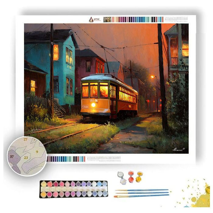 BRASS STREETCAR - Paint by Numbers Full Kit