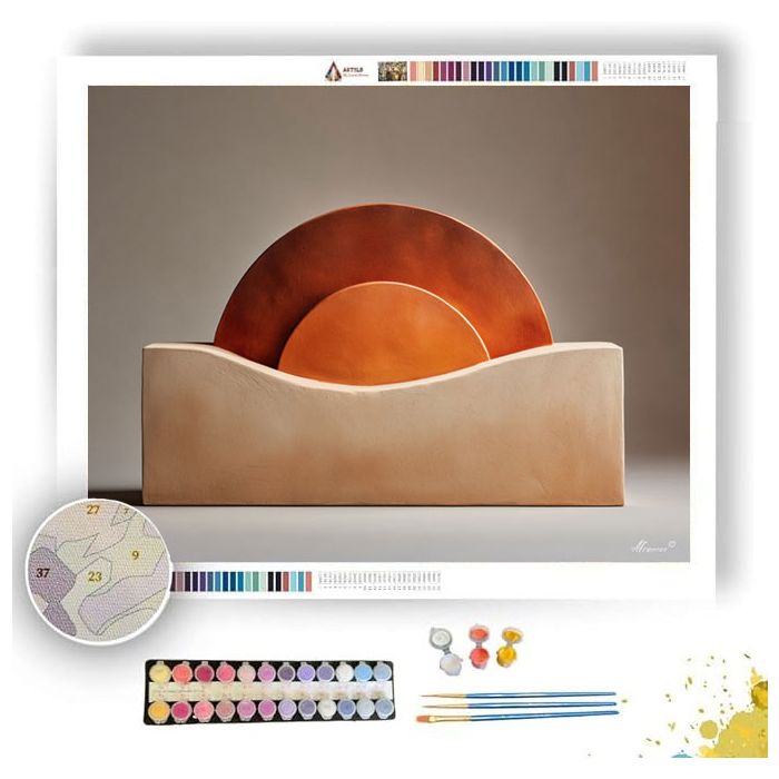 CLAY SUNSET - Paint by Numbers Full Kit