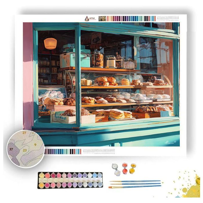 RETRO BAKERY - Paint by Numbers Full Kit