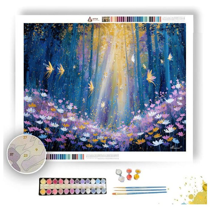 SUNLIT FAIRY GROVE - Paint by Numbers Full Kit