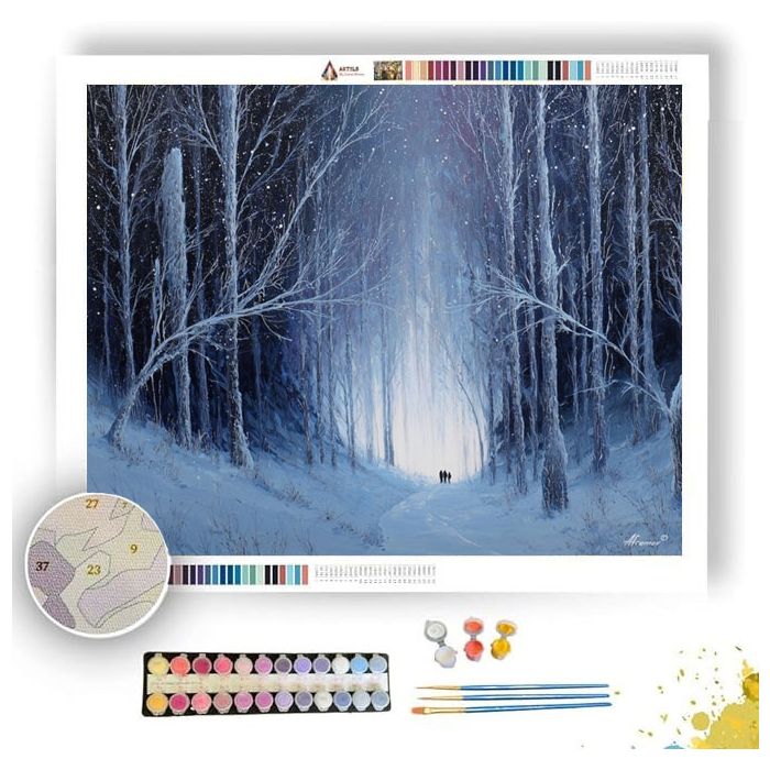 WHISPERING SNOW - Paint by Numbers Full Kit