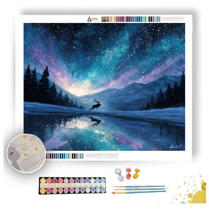 REINDEER SKY - Paint by Numbers Full Kit