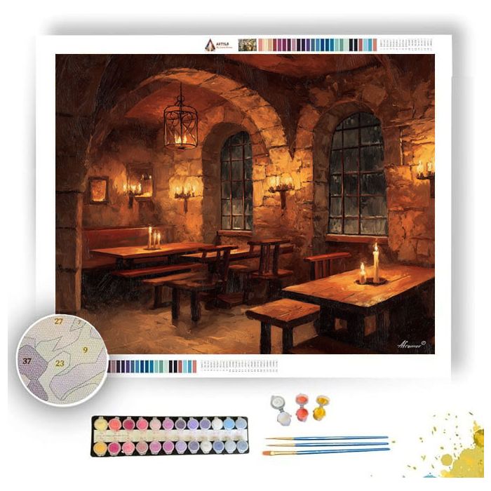 TAVERN EVENING - Paint by Numbers Full Kit