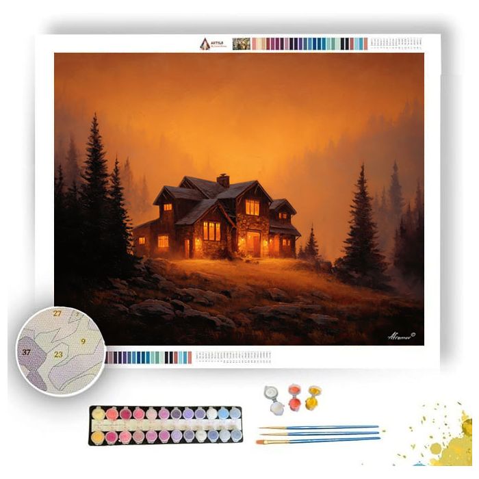 TIMBER LODGE - Paint by Numbers Full Kit