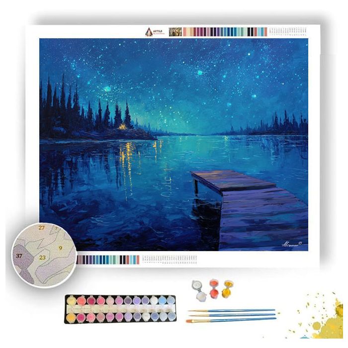 MIDNIGHT DOCK - Paint by Numbers Full Kit