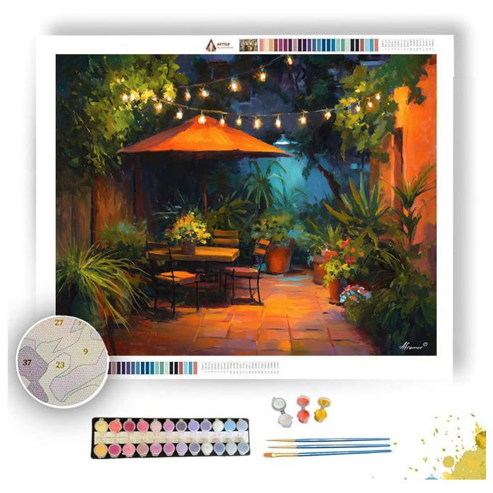 BACKYARD LIGHTS - Paint by Numbers Full Kit