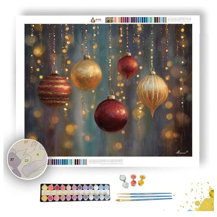 CHRISTMAS SPARKLE - Paint by Numbers Full Kit