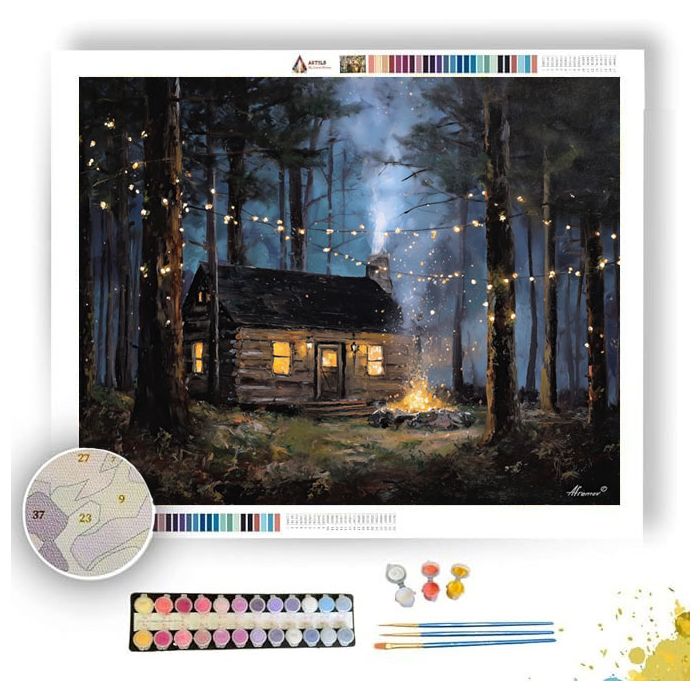 COZY CABIN - Paint by Numbers Full Kit