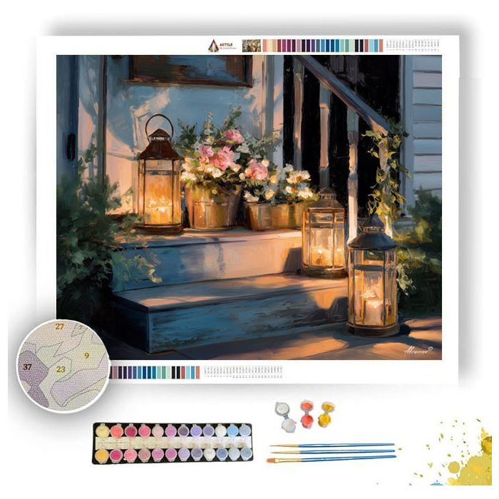 HOMEFRONT LANTERNS - Paint by Numbers Full Kit