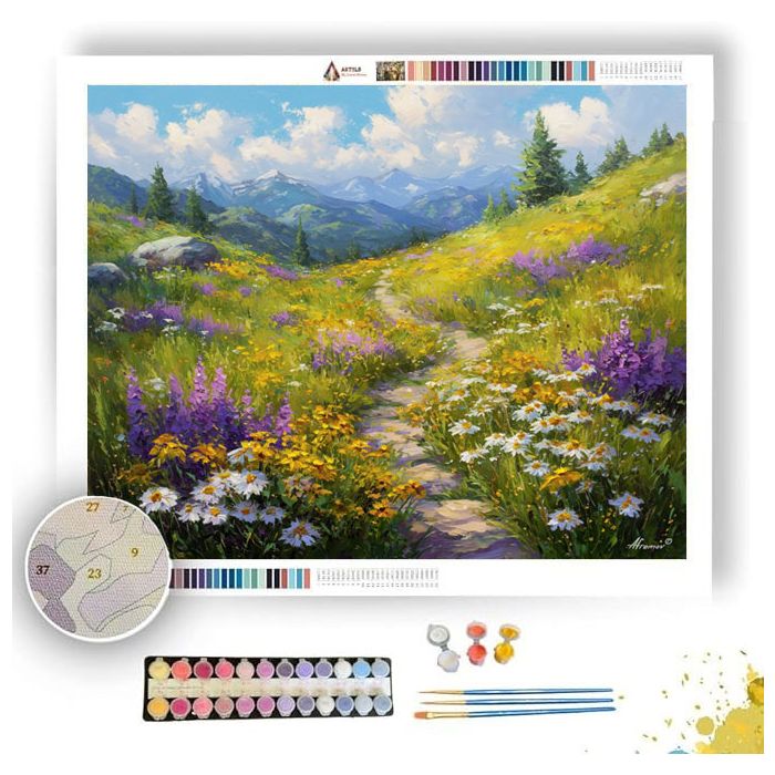 WILDFLOWER TRAIL - Paint by Numbers Full Kit