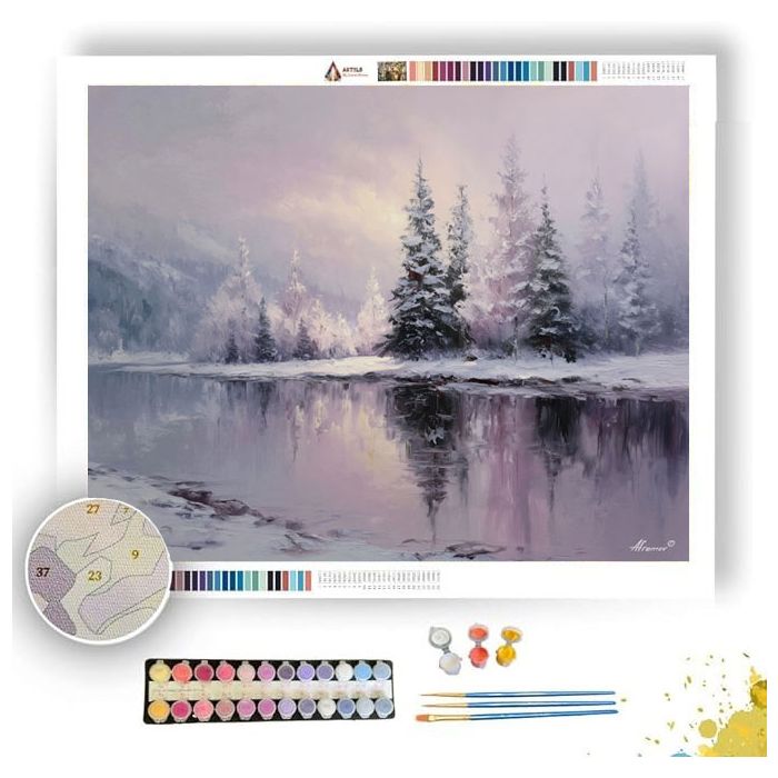 FROZEN LAKE - Paint by Numbers Full Kit