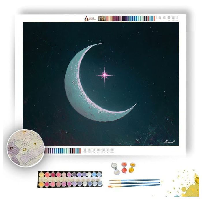 MINT MOON - Paint by Numbers Full Kit
