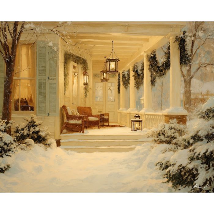 SNOWY PORCH