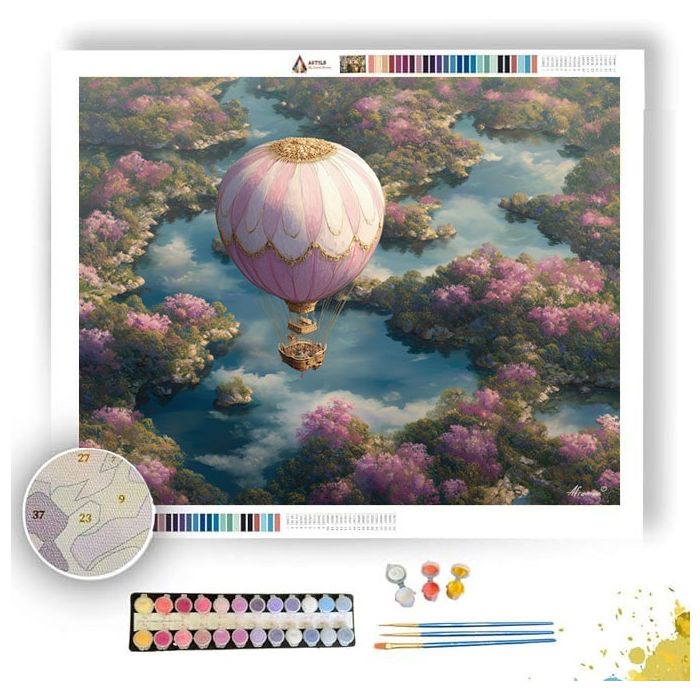 FAIRYTALE HOT AIR BALLOON - Paint by Numbers Full Kit