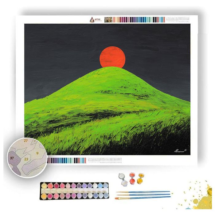 COLOR POP HILL - Paint by Numbers Full Kit