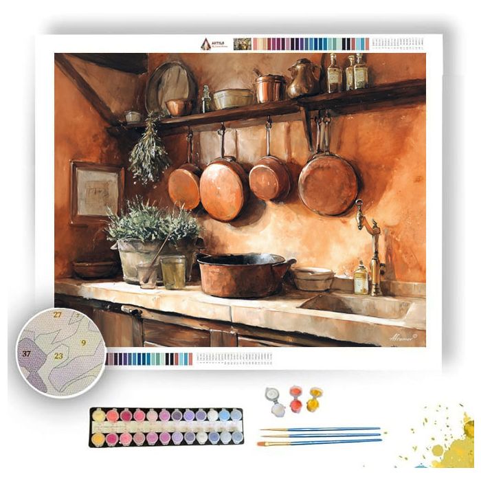 RUSTIC KITCHEN - Paint by Numbers Full Kit