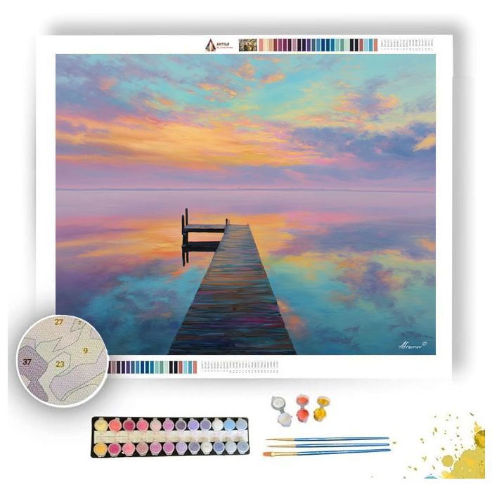 LAKESIDE STILLNESS - Paint by Numbers Full Kit