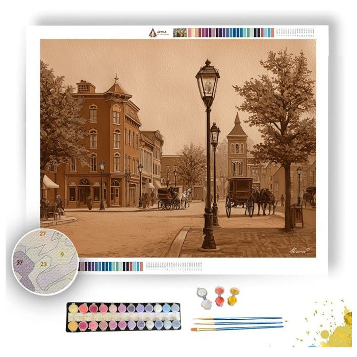 SEPIA SQUARE - Paint by Numbers Full Kit
