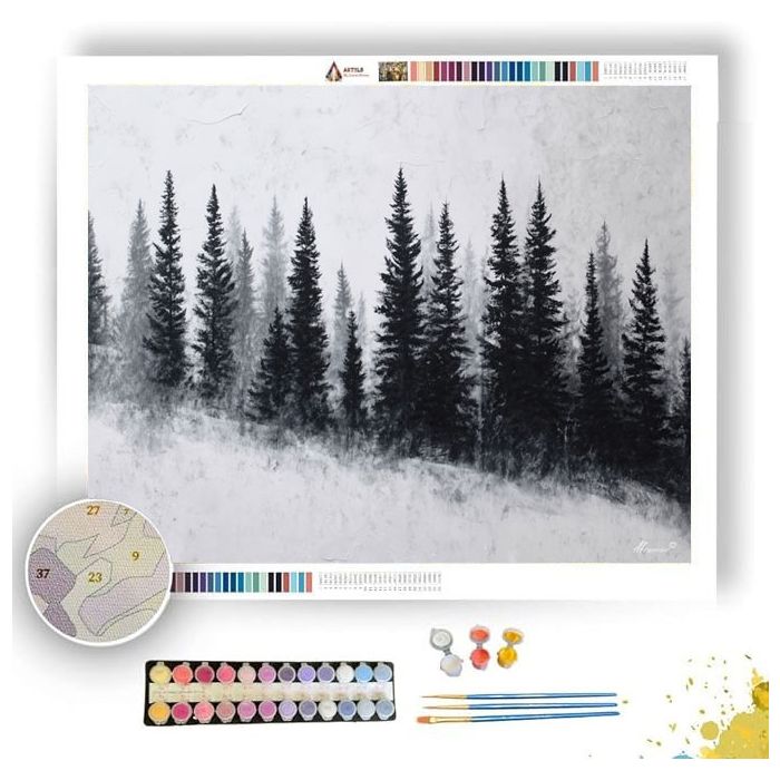 THE BLACK PINES - Paint by Numbers Full Kit
