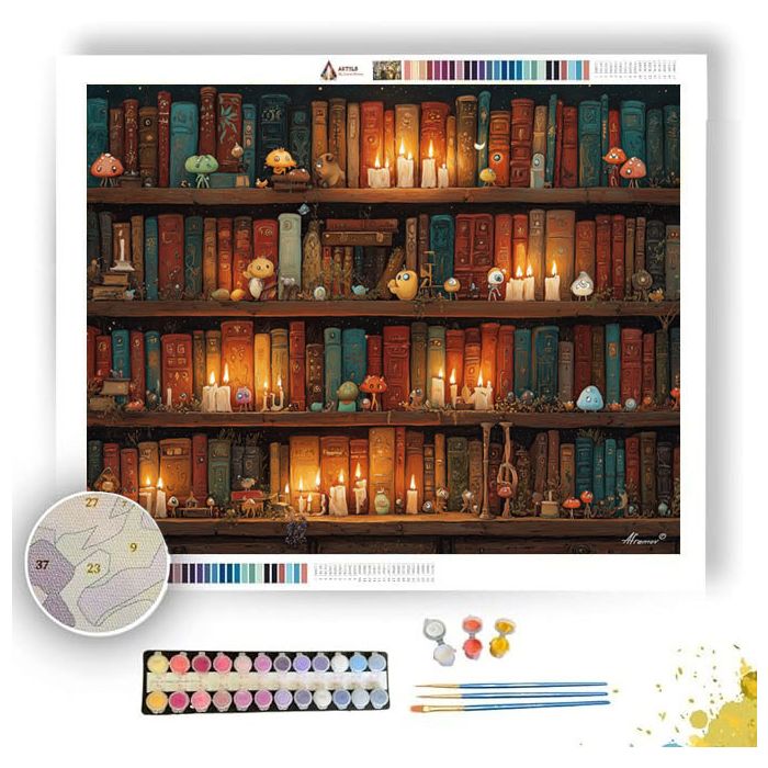 MYSTIC LIBRARY - Paint by Numbers Full Kit