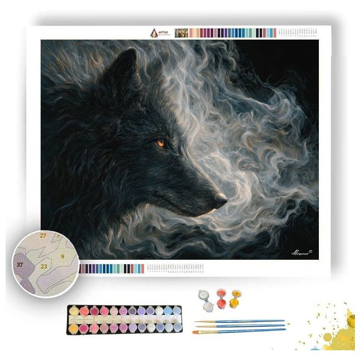 PHANTOM WOLF - Paint by Numbers Full Kit
