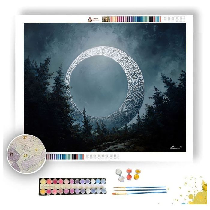 WITCHMARKED MOON - Paint by Numbers Full Kit