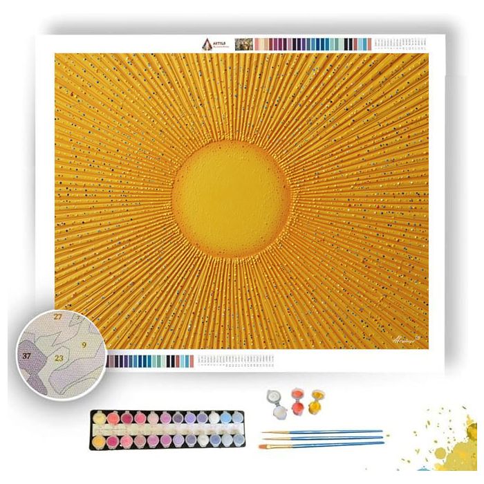 SMILEY SUN - Paint by Numbers Full Kit