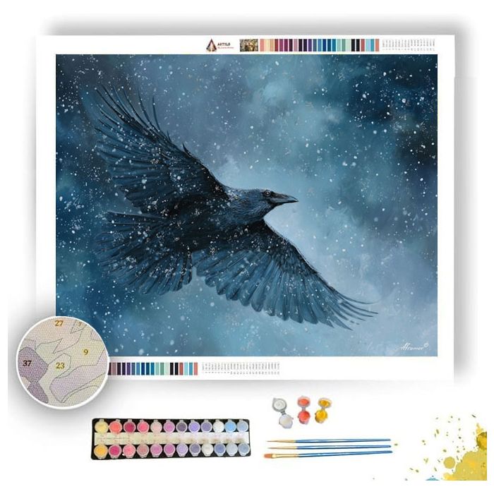 RAVEN OF ICE - Paint by Numbers Full Kit