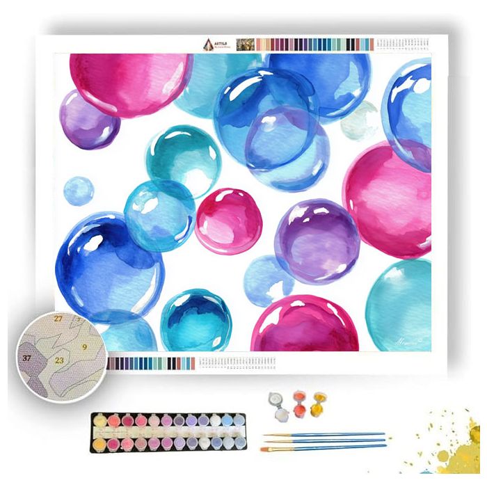 BUBBLE HUES - Paint by Numbers Full Kit