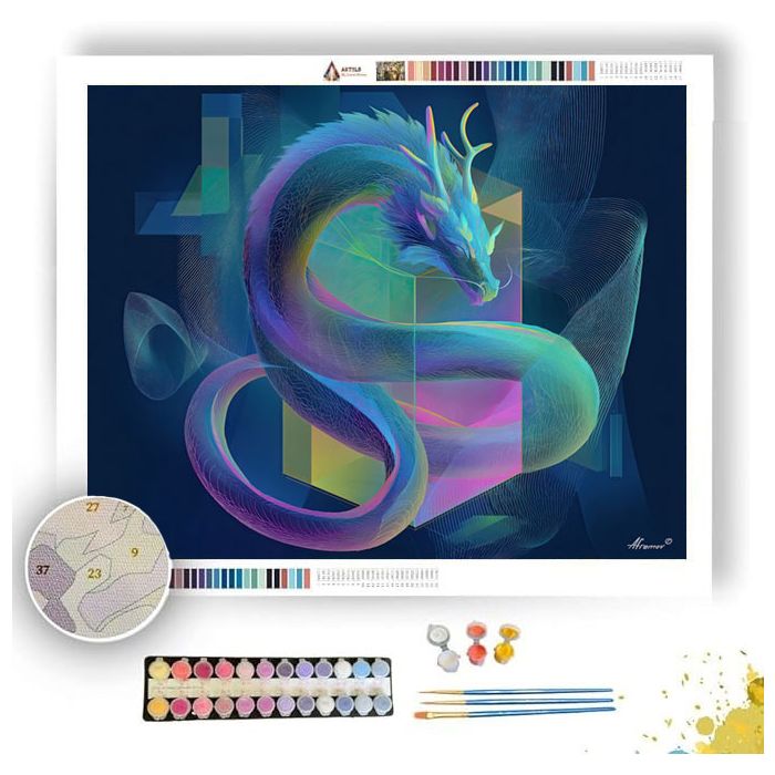 DIGITAL DRAGON - Paint by Numbers Full Kit