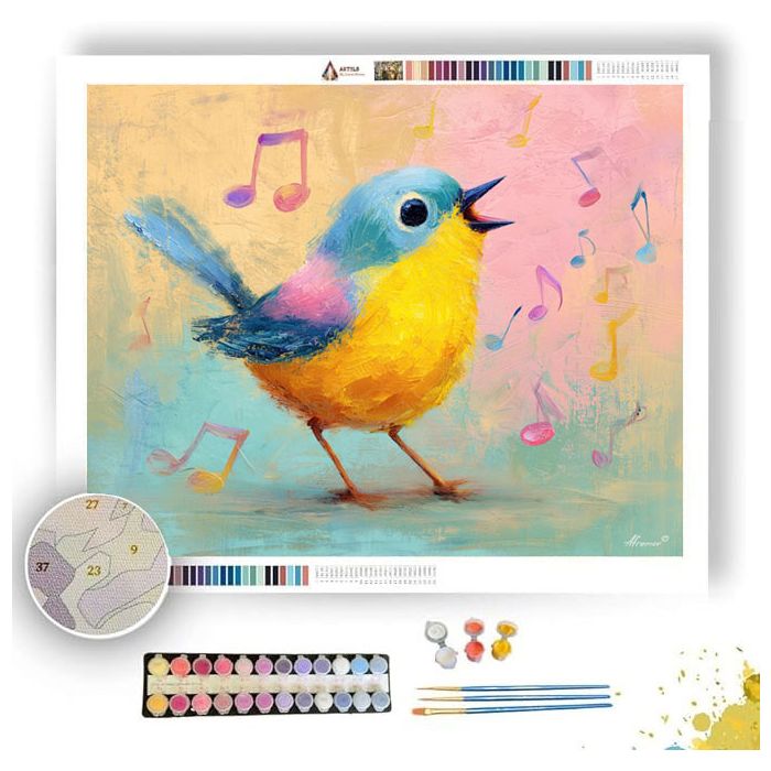DOODLE BIRD SONG - Paint by Numbers Full Kit