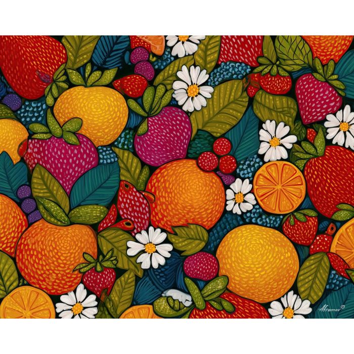doodle fruit, strawberry sketch, orange doodle, playful food design, cute fruit art, bright fruity illustration, colorful doodle shapes