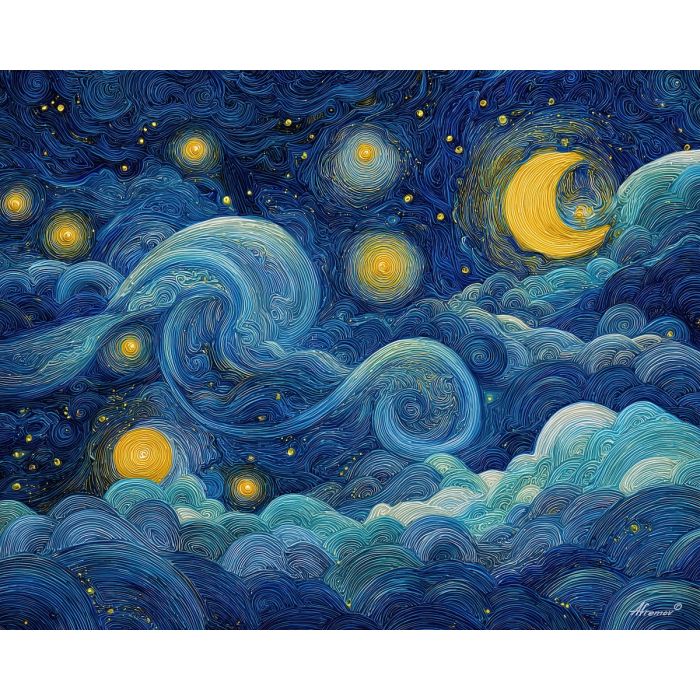 doodle stars, night sky doodle, glowing yellow stars, whimsical constellations, swirling night lines, simple star drawing, playful cosmic sketch, childlike sky art