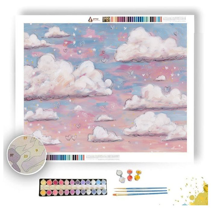 HAPPY CLOUD PARADE - Paint by Numbers Full Kit
