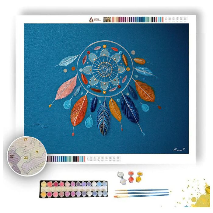DOODLE DREAM CATCHER - Paint by Numbers Full Kit