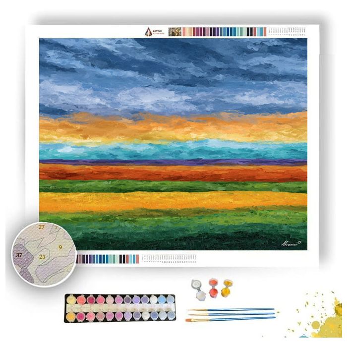 COLOR FIELD HORIZON - Paint by Numbers Full Kit