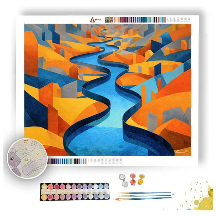 MODERN RIVER BAND - Paint by Numbers Full Kit